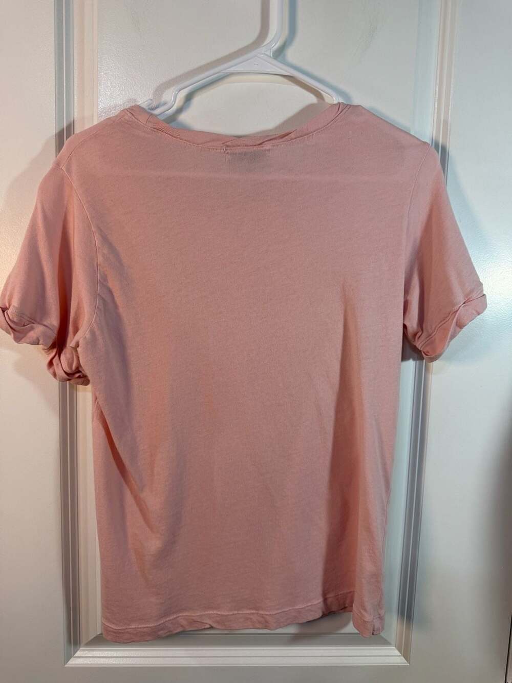 Michael Stars Women's Pink Cotton Short Sleeve Crew Neck T-Shirt Size S - Picture 4 of 6